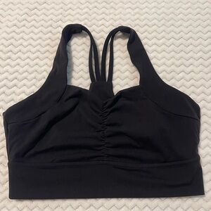 BuffBunny Black Racerback Sports Bra